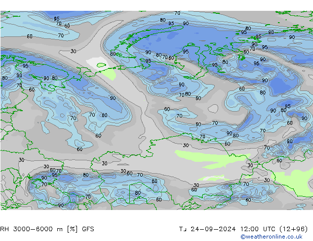 Humidité rel. 3000-6000 m GFS mar 24.09.2024 12 UTC