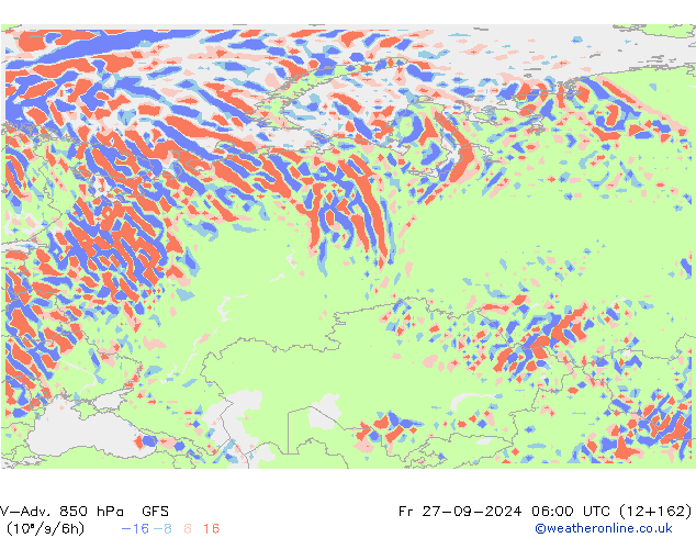 V-Adv. 850 hPa GFS pt. 27.09.2024 06 UTC