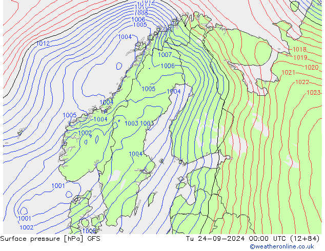 GFS: Ter 24.09.2024 00 UTC