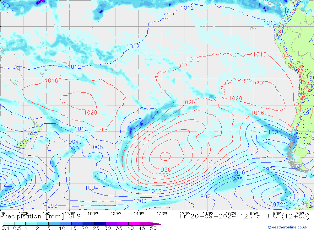 precipitação GFS Setembro 2024