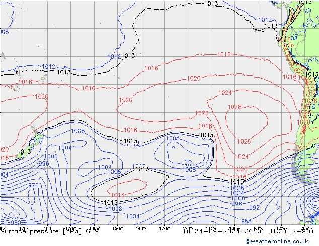 GFS: wto. 24.09.2024 06 UTC