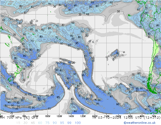 700 hPa Nispi Nem GFS Per 03.10.2024 12 UTC