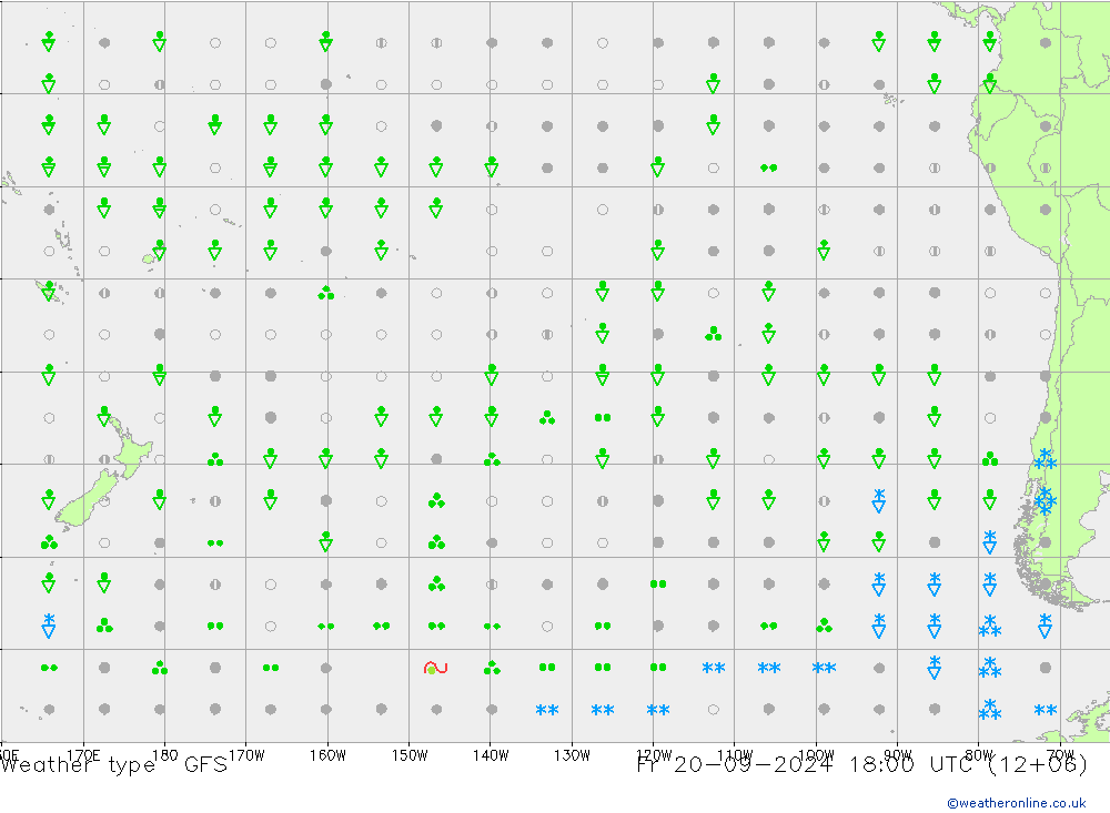 Weather type GFS Fr 20.09.2024 18 UTC