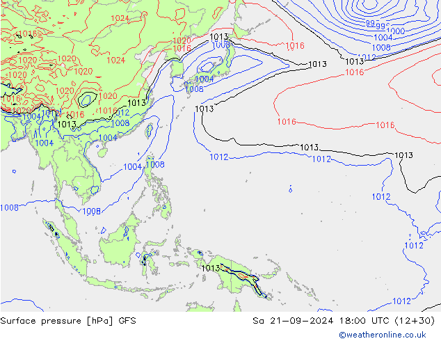 GFS: Cts 21.09.2024 18 UTC