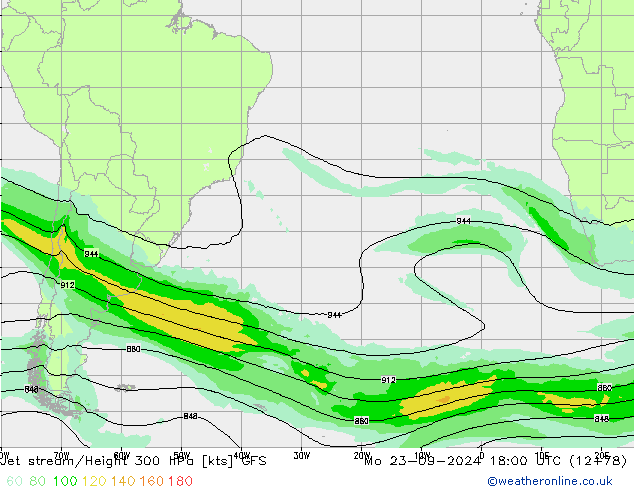 Straalstroom GFS ma 23.09.2024 18 UTC