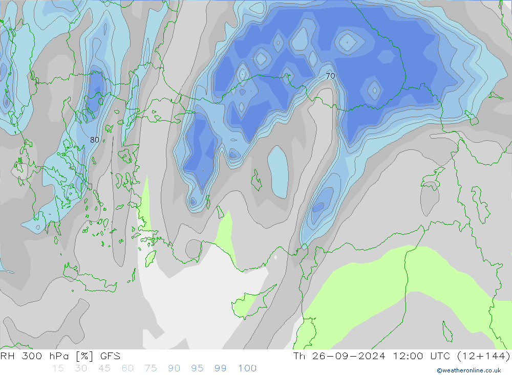 300 hPa Nispi Nem GFS Eylül 2024