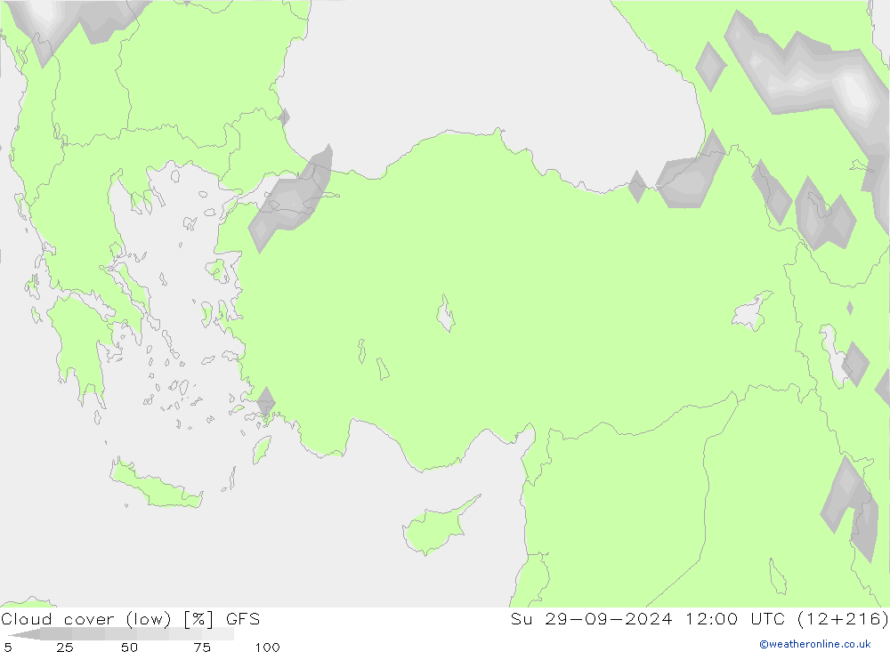 nuvens (baixo) GFS Dom 29.09.2024 12 UTC