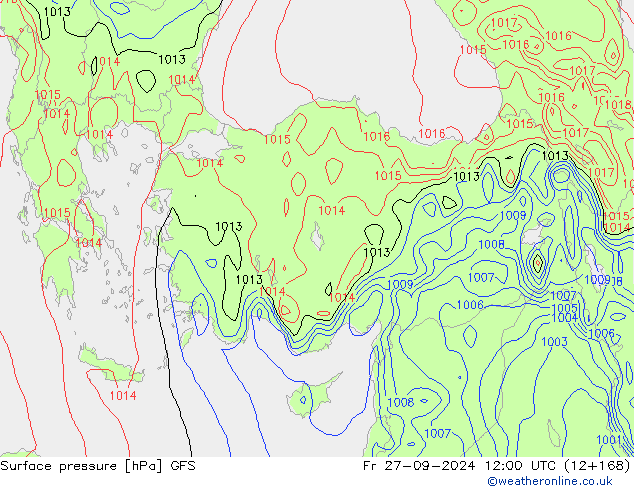 GFS: Cu 27.09.2024 12 UTC