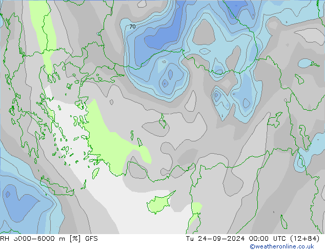 Humedad rel. 3000-6000m GFS mar 24.09.2024 00 UTC