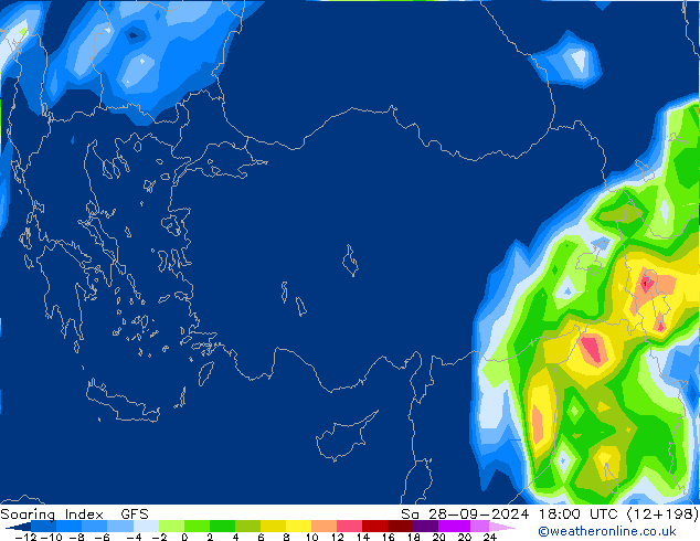 Soaring Index GFS za 28.09.2024 18 UTC