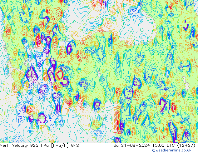 Vert. Velocity 925 hPa GFS So 21.09.2024 15 UTC