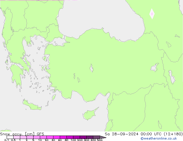 Snow accu. GFS So 28.09.2024 00 UTC