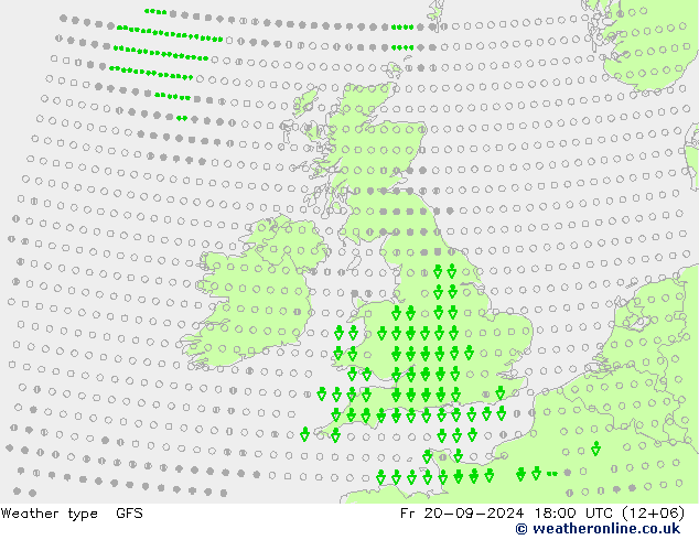 Weather type GFS Fr 20.09.2024 18 UTC