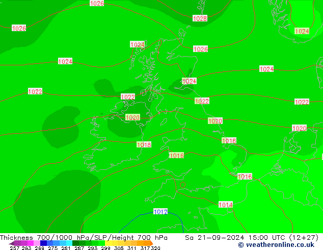 Thck 700-1000 hPa GFS Sa 21.09.2024 15 UTC