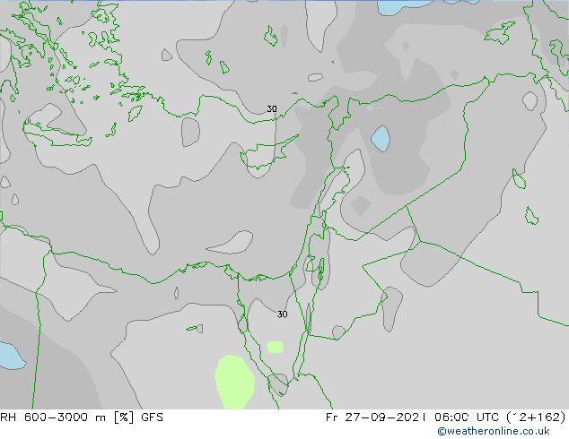 RH 600-3000 m GFS September 2024