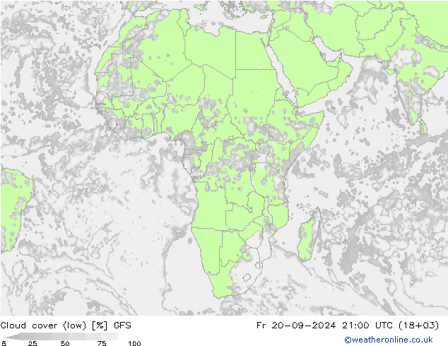 nízká oblaka GFS Pá 20.09.2024 21 UTC