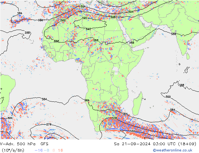 V-Adv. 500 hPa GFS Sa 21.09.2024 03 UTC