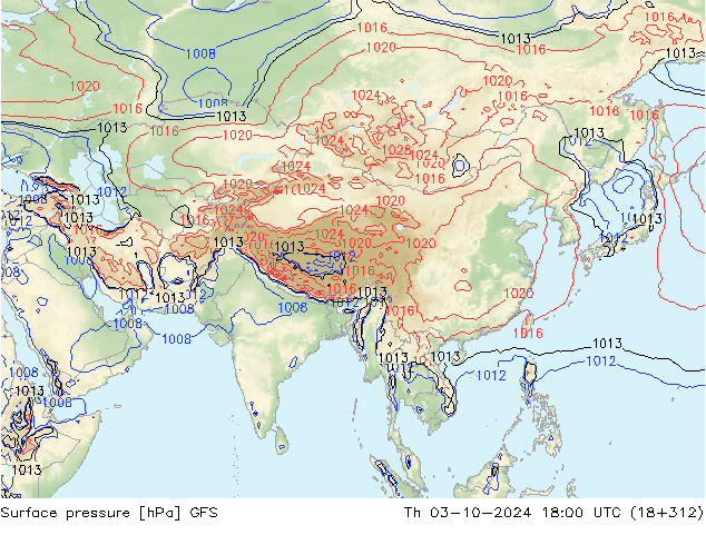 GFS: чт 03.10.2024 18 UTC