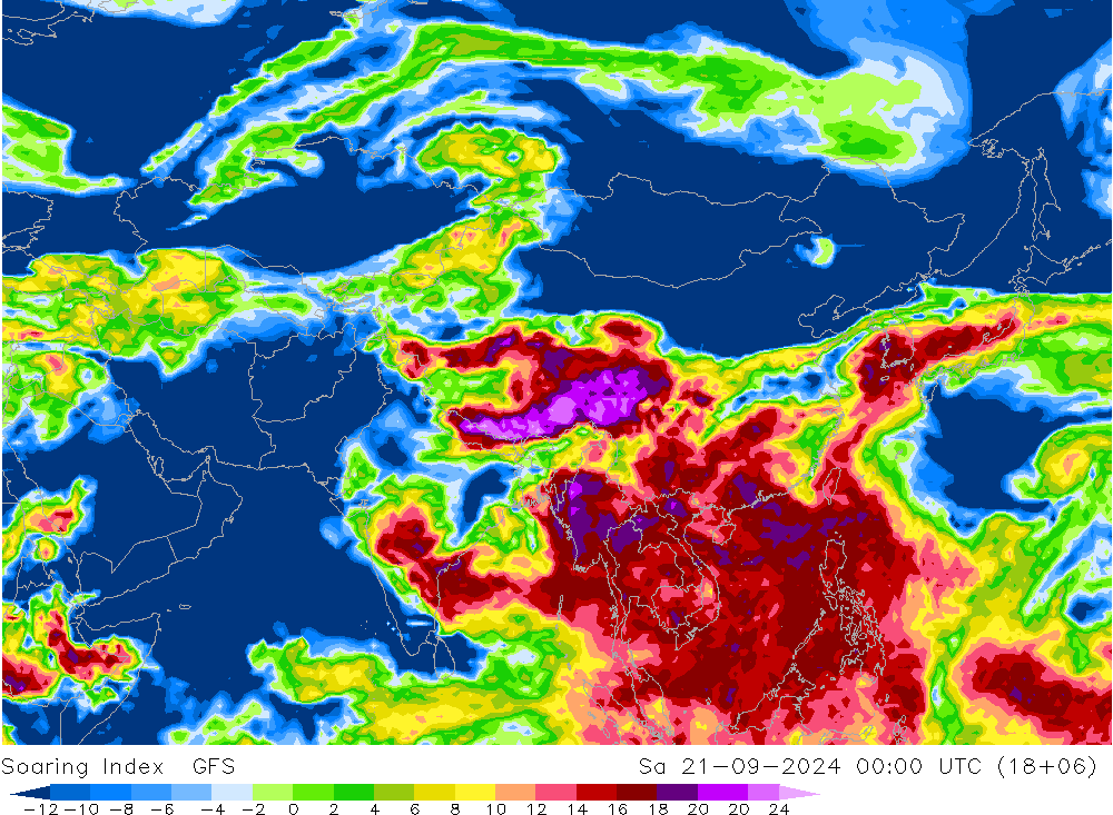 Soaring Index GFS Sa 21.09.2024 00 UTC