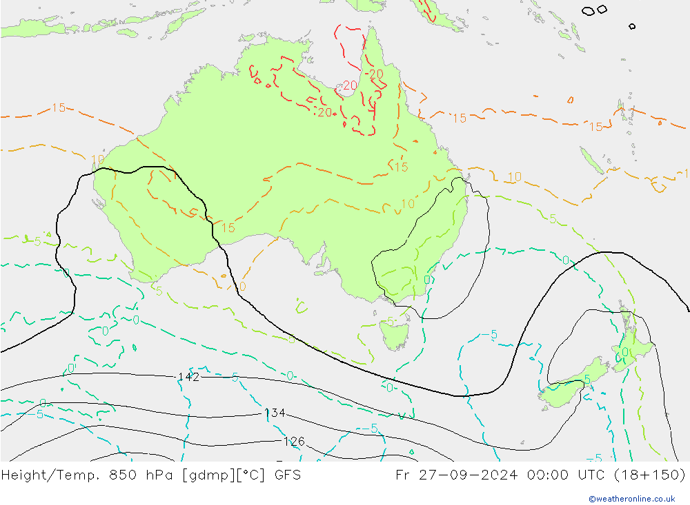 Z500/Rain (+SLP)/Z850 GFS Fr 27.09.2024 00 UTC