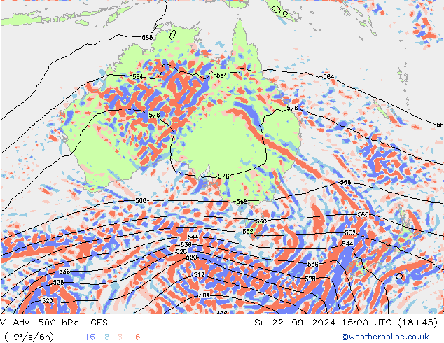 V-Adv. 500 hPa GFS dim 22.09.2024 15 UTC