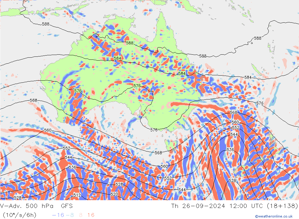 V-Adv. 500 hPa GFS Th 26.09.2024 12 UTC