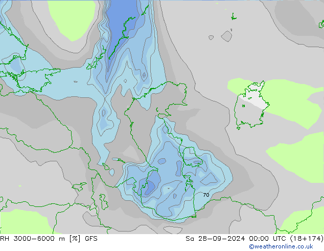 RH 3000-6000 m GFS Sáb 28.09.2024 00 UTC