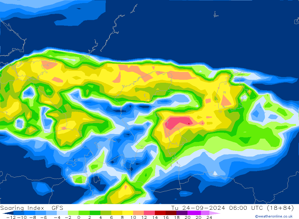 Soaring Index GFS Ter 24.09.2024 06 UTC