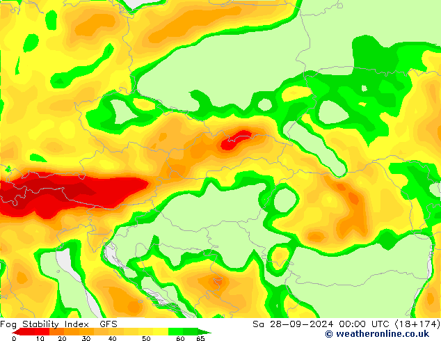 Fog Stability Index GFS September 2024