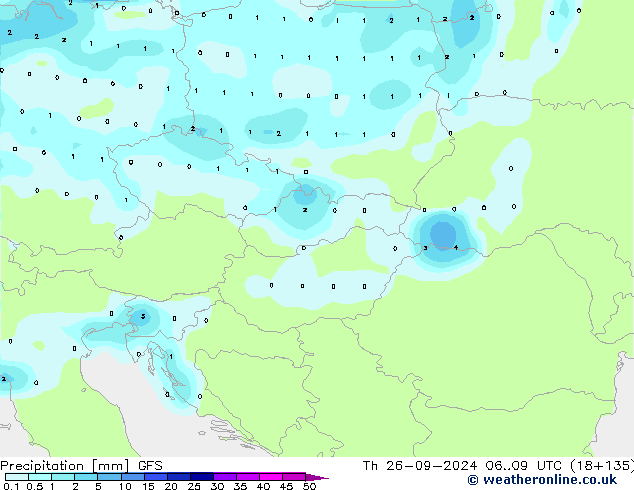 Neerslag GFS do 26.09.2024 09 UTC