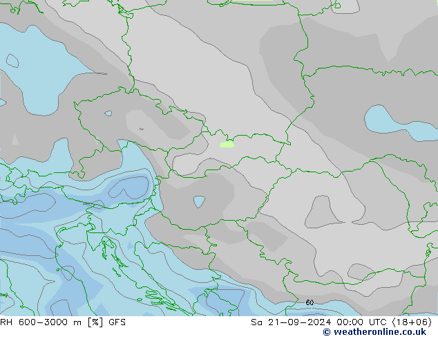 RH 600-3000 m GFS сб 21.09.2024 00 UTC