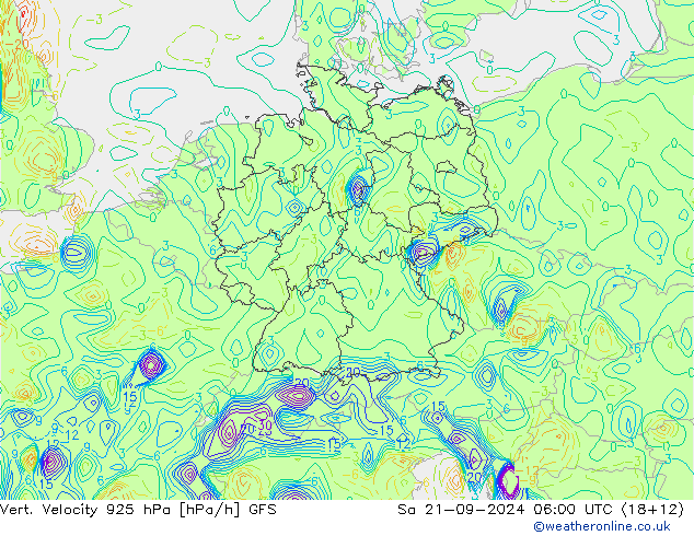 Vert. Velocity 925 hPa GFS  21.09.2024 06 UTC