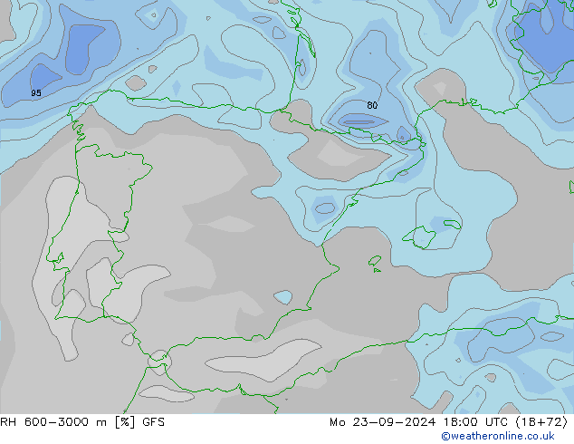 600-3000 m Nispi Nem GFS Pzt 23.09.2024 18 UTC