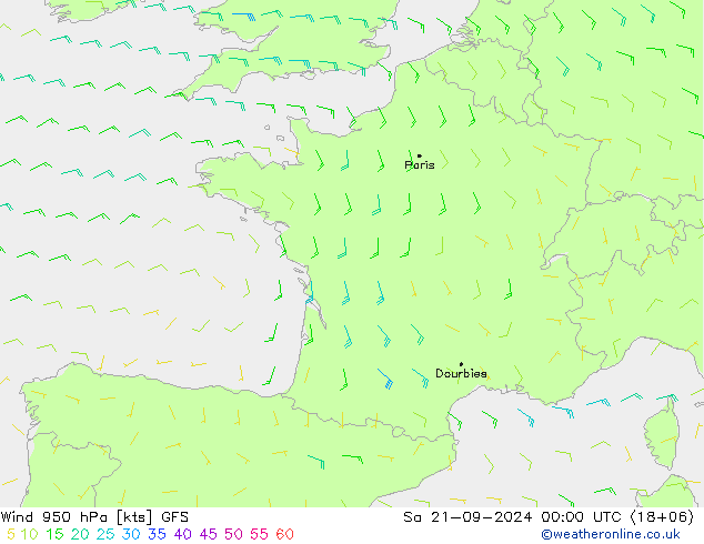 Prec 6h/Wind 10m/950 GFS So 21.09.2024 00 UTC