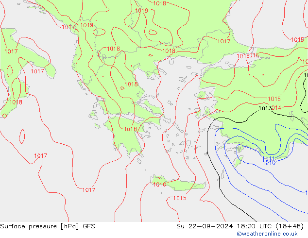 GFS: Su 22.09.2024 18 UTC