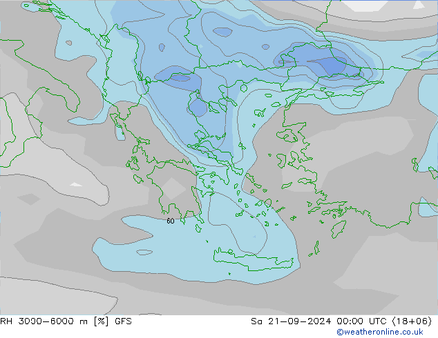 RH 3000-6000 m GFS Sa 21.09.2024 00 UTC