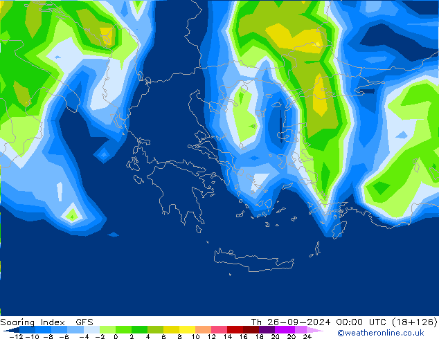 Soaring Index GFS Čt 26.09.2024 00 UTC