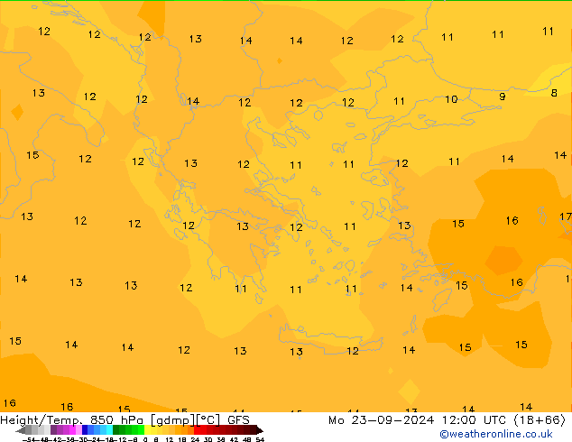 Height/Temp. 850 hPa GFS Setembro 2024