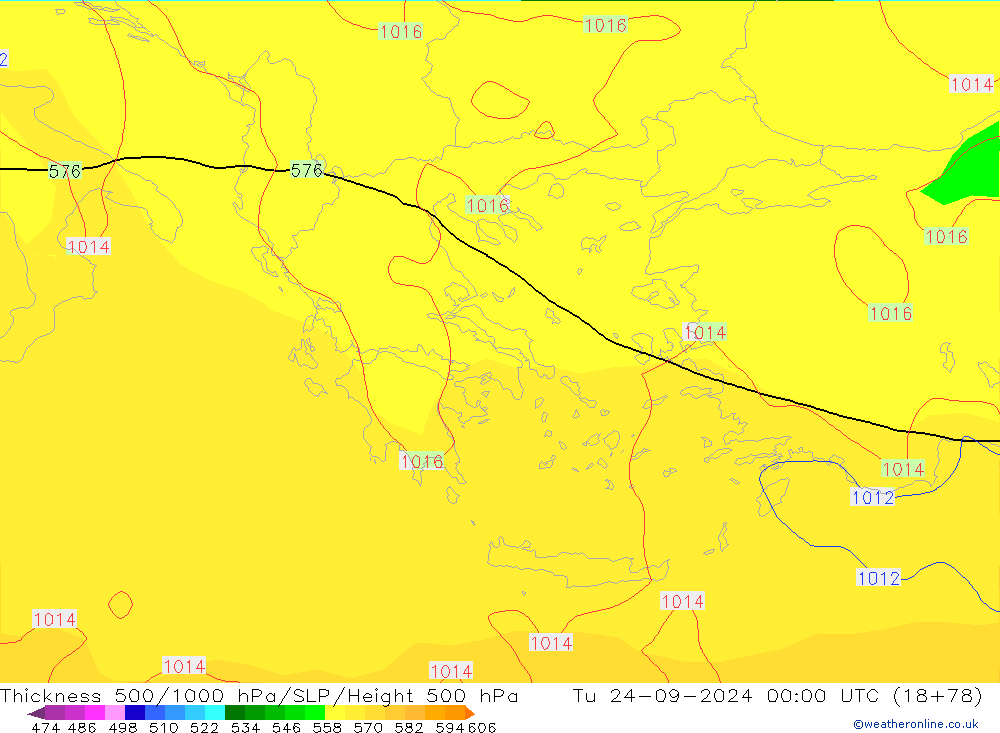 Thck 500-1000hPa GFS mar 24.09.2024 00 UTC