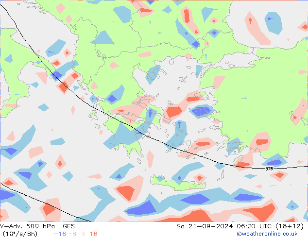 V-Adv. 500 hPa GFS sam 21.09.2024 06 UTC