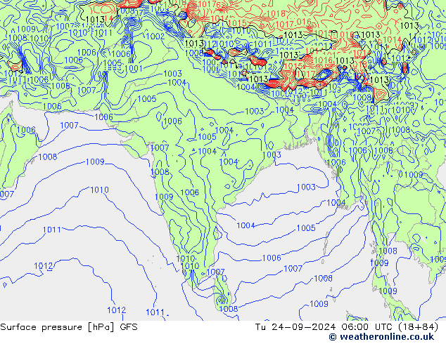 GFS: Ter 24.09.2024 06 UTC