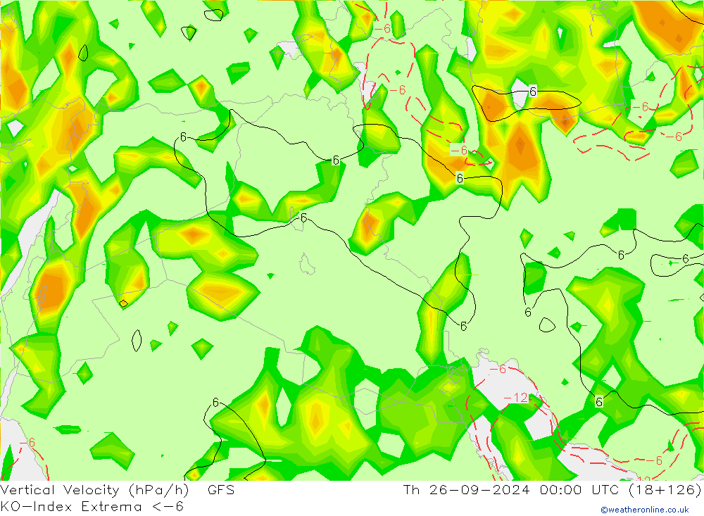 Convection-Index GFS Qui 26.09.2024 00 UTC