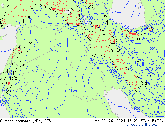 GFS: lun 23.09.2024 18 UTC