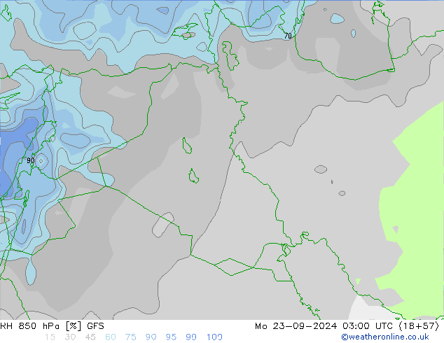 RV 850 hPa GFS ma 23.09.2024 03 UTC