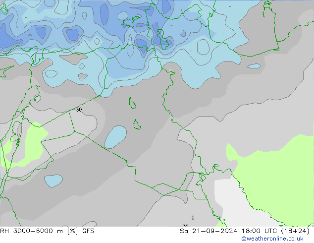 RH 3000-6000 m GFS So 21.09.2024 18 UTC