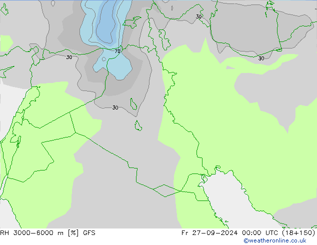 RH 3000-6000 m GFS Fr 27.09.2024 00 UTC