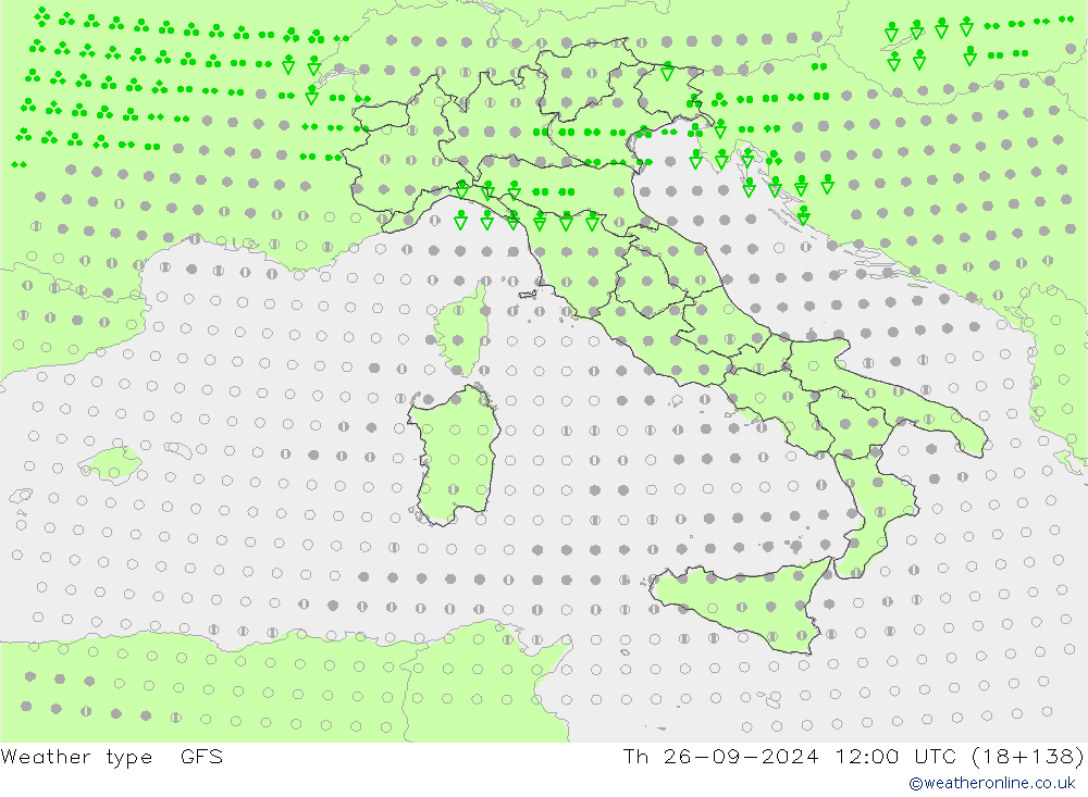 вид осадков GFS чт 26.09.2024 12 UTC