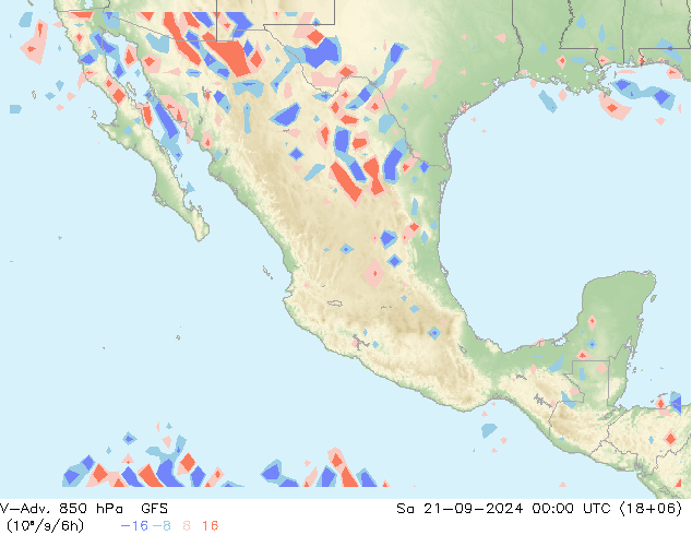 V-Adv. 850 hPa GFS Sa 21.09.2024 00 UTC