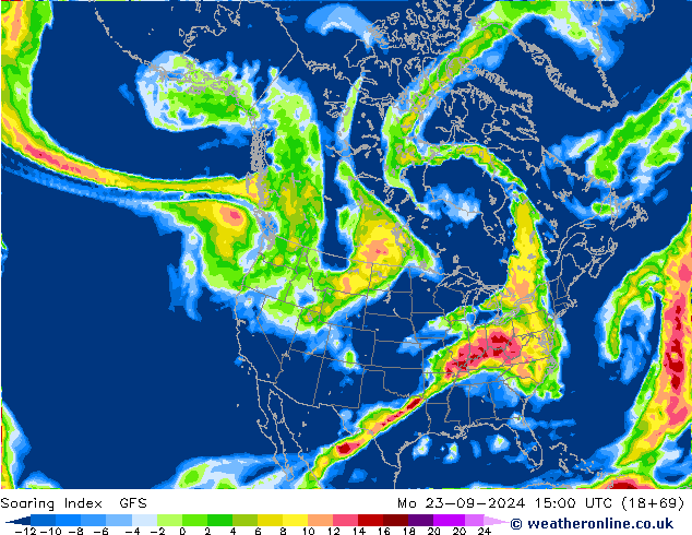 Soaring Index GFS Po 23.09.2024 15 UTC