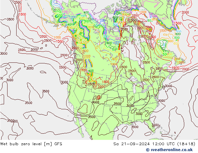 Theta-W Nulgradenniveau GFS za 21.09.2024 12 UTC